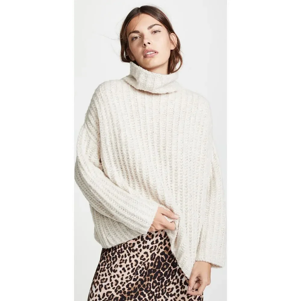Free People Fluffy Fox Oversized Sweater